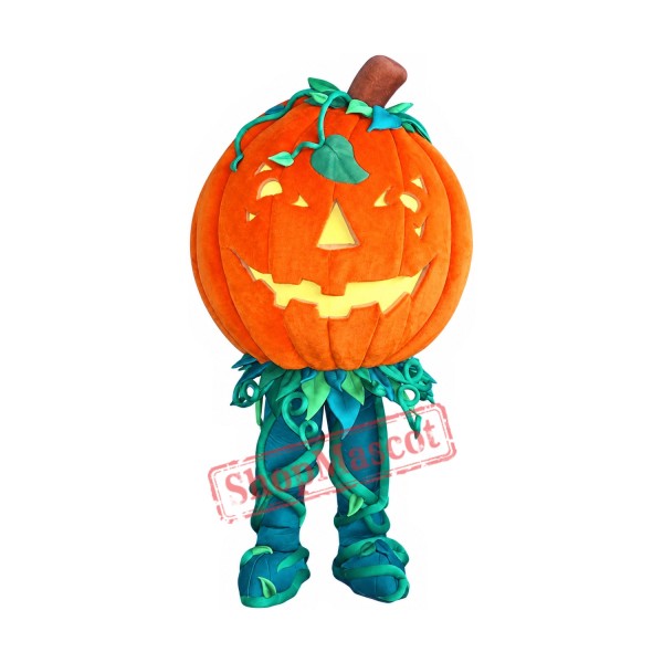Halloween Pumpkin Man Mascot Costume