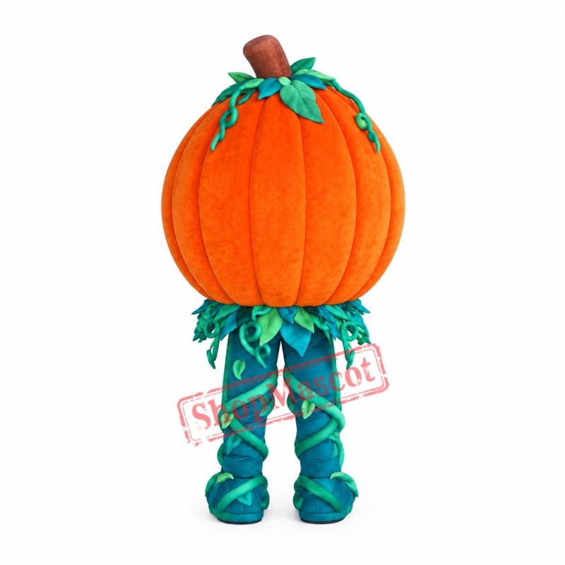 Halloween Pumpkin Man Mascot Costume