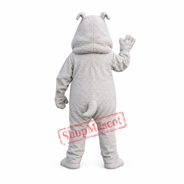 Professional Grey Bulldog Mascot Costume Professional Grey Bulldog Mascot Costume