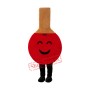 Ping Pong Paddle Mascot Costume