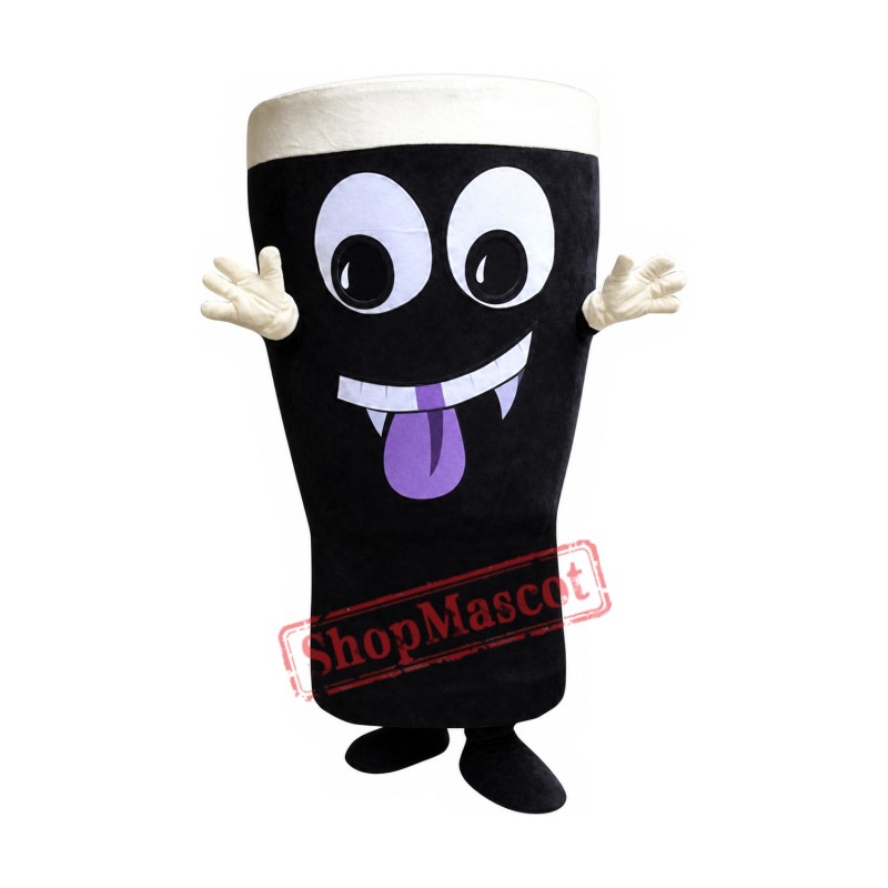 Happy Coffee Cup Mascot Costume Happy Coffee Cup Mascot Costume