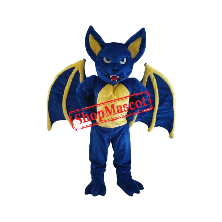 Fierce Blue Bat Mascot Costume