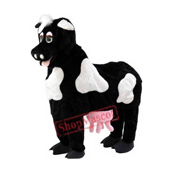 Lovely Black & White Horse Mascot Costume Lovely Black & White Horse Mascot Costume