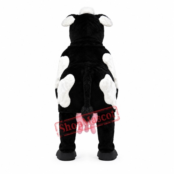 Lovely Black & White Horse Mascot Costume