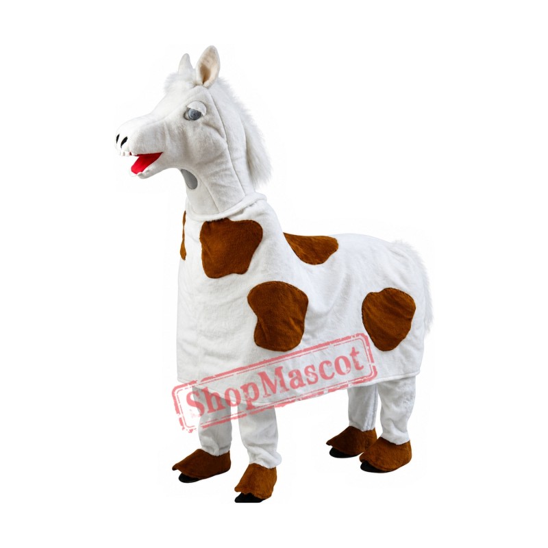 Two-Man White Horse Mascot Costume Two-Man White Horse Mascot Costume