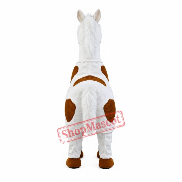 Two-Man White Horse Mascot Costume Two-Man White Horse Mascot Costume