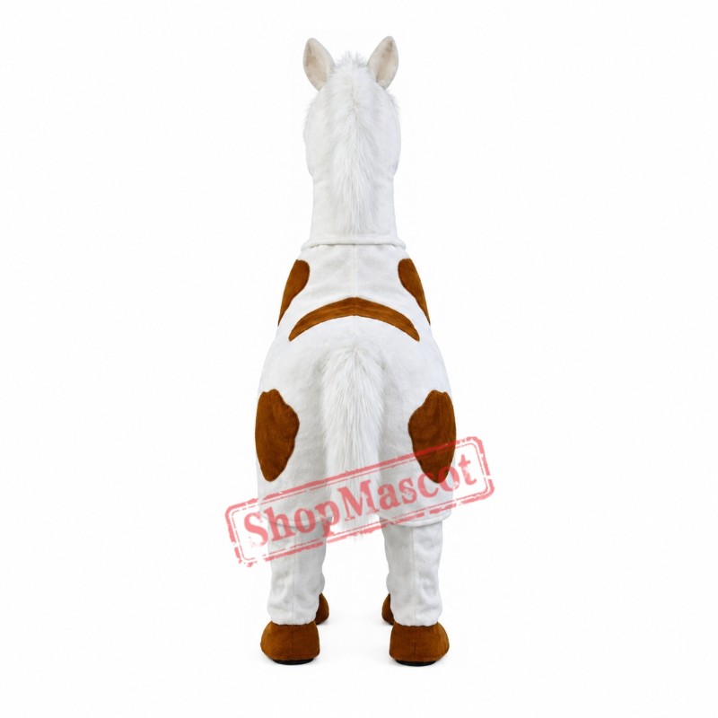Two-Man White Horse Mascot Costume Two-Man White Horse Mascot Costume