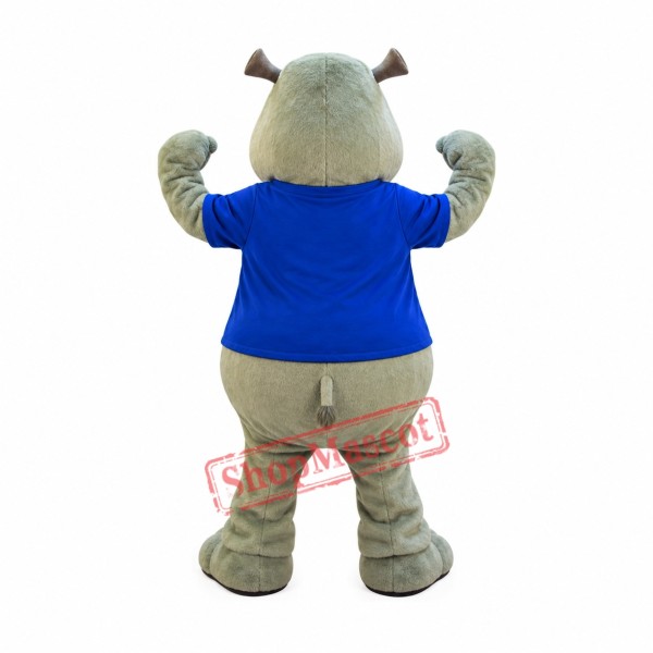 Power Hippo Mascot Costume Power Hippo Mascot Costume