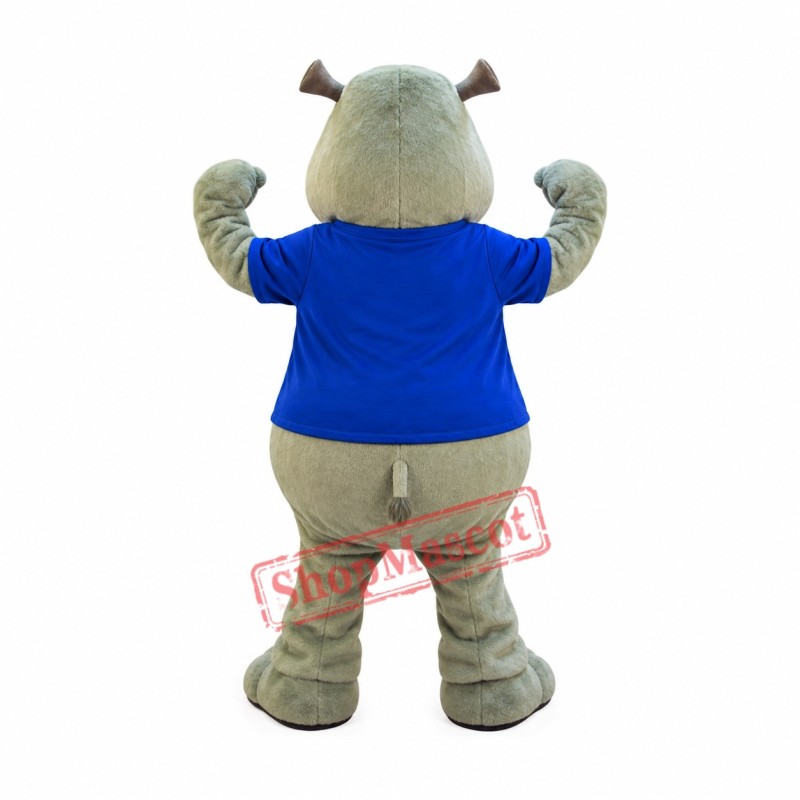 Power Hippo Mascot Costume Power Hippo Mascot Costume