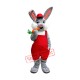 Lovely Grey & White Rabbit Mascot Costume Lovely Grey & White Rabbit Mascot Costume