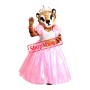 Beautiful Tiger In A Dress Mascot Costume