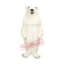 Friendly White Polar Bear Mascot Costume