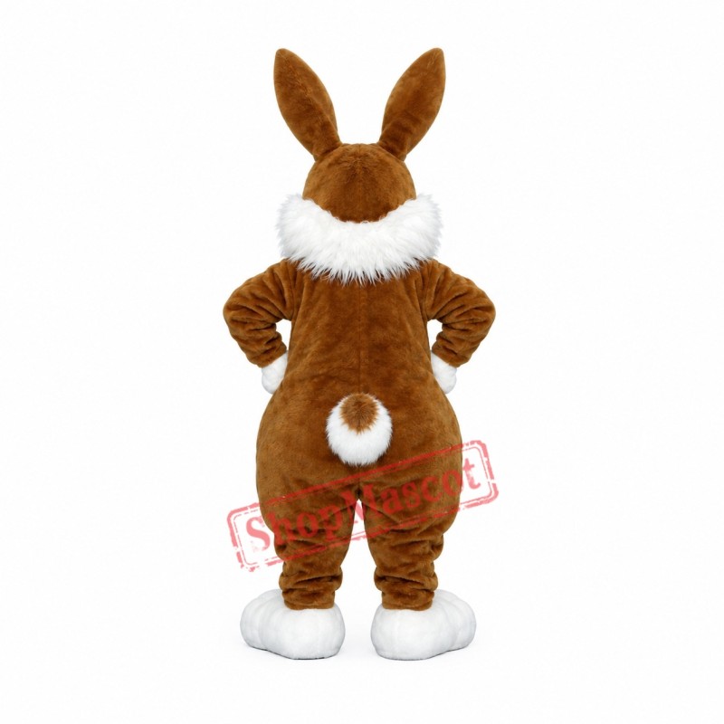 Happy Lightweight Brown Rabbit Mascot Costume Happy Lightweight Brown Rabbit Mascot Costume