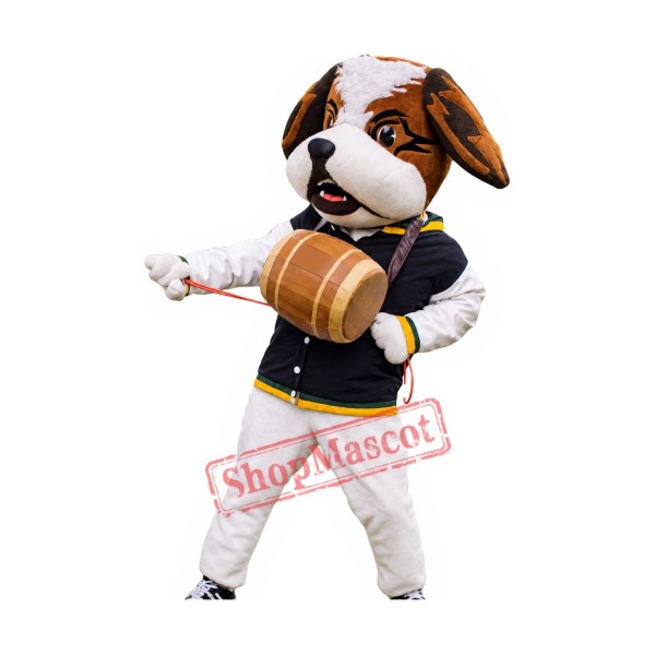 Superb Saint Bernard Dog Mascot Costume