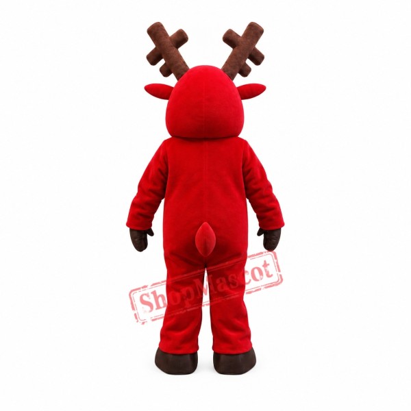 Lovely Red Deer Mascot Costume Lovely Red Deer Mascot Costume