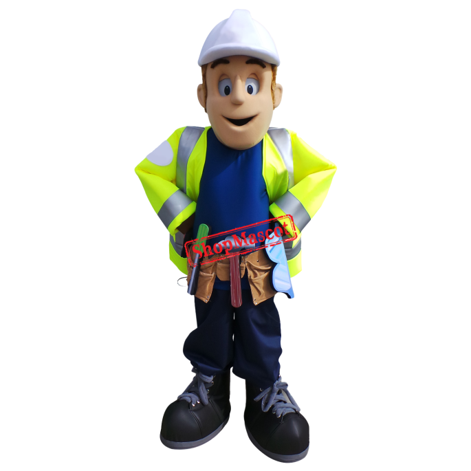 Superb Constructors Mascot Costume Superb Constructors Mascot Costume