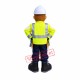 Superb Constructors Mascot Costume Superb Constructors Mascot Costume