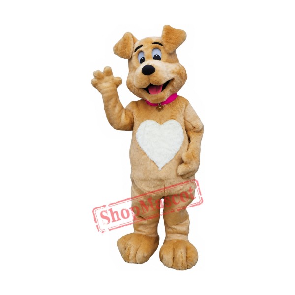 Superb Lovely Brown Dog Mascot Costume