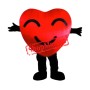 Smile Red Heart In Love Mascot Costume