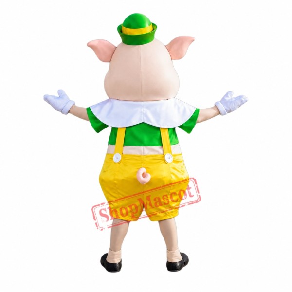 Fifer Pig Mascot Costume Fifer Pig Mascot Costume
