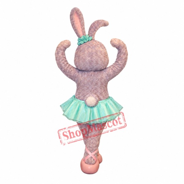 Dancing Grey Rabbit Mascot Costume Dancing Grey Rabbit Mascot Costume