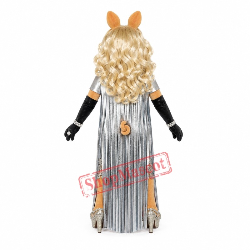 Superb Miss Piggy Mascot Costume Superb Miss Piggy Mascot Costume