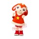 Little Cute Female Sheep Mascot Costume Little Cute Female Sheep Mascot Costume