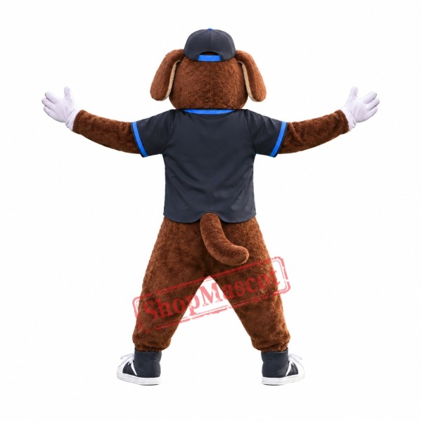 Superb College Sport Dog Mascot Costume Superb College Sport Dog Mascot Costume