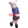 Beautiful White Cat Mascot Costume