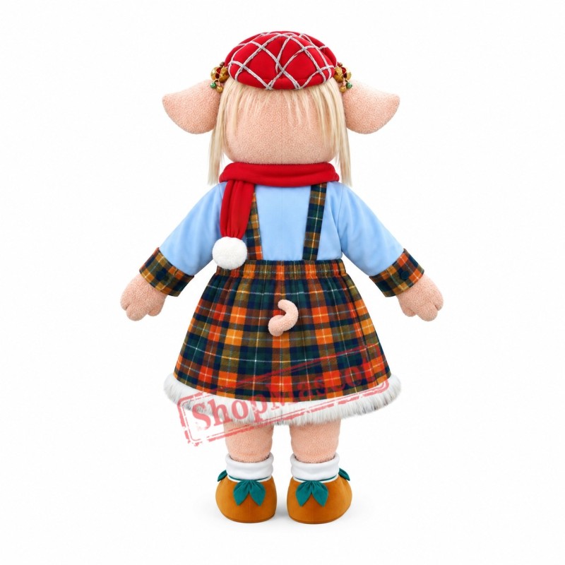 Beautiful Miss Pig Mascot Costume Beautiful Miss Pig Mascot Costume
