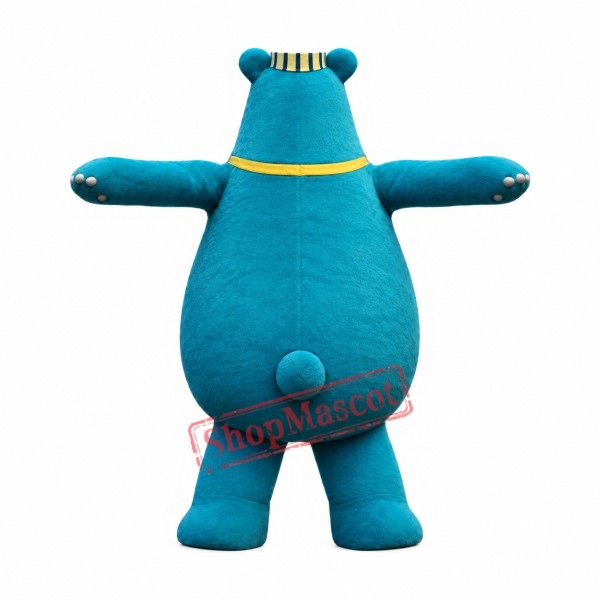 Little Blue Bear Mascot Costume Little Blue Bear Mascot Costume