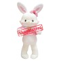 Lovely Pink White Rabbit Mascot Costume