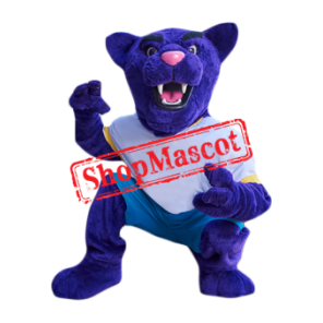 Superb Purple Leopard Mascot Costume