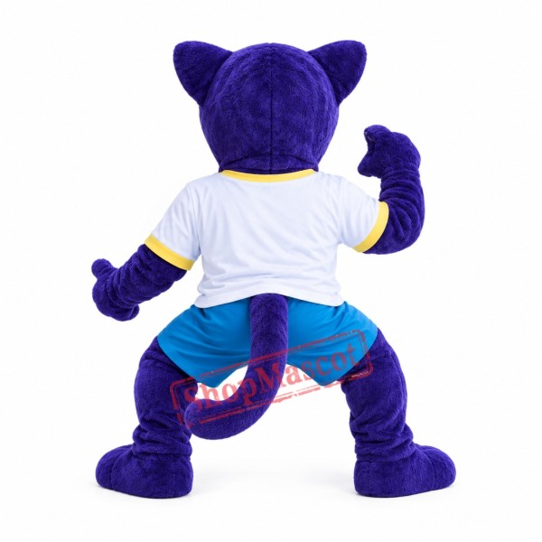 Superb Purple Leopard Mascot Costume Superb Purple Leopard Mascot Costume