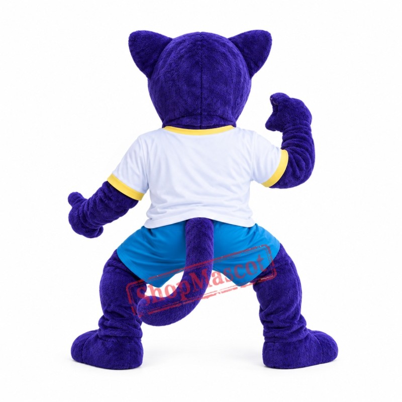 Superb Purple Leopard Mascot Costume Superb Purple Leopard Mascot Costume