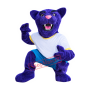 Superb Purple Leopard Mascot Costume