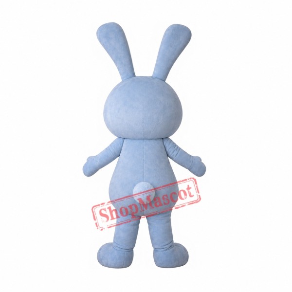 Affordable Blue Cute Rabbit Mascot Costume Affordable Blue Cute Rabbit Mascot Costume