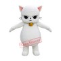 Fierce White Cat Mascot Costume