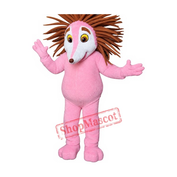 Pink Hedgehog Mascot Costume Pink Hedgehog Mascot Costume