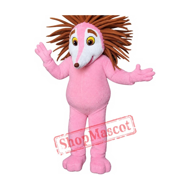 Pink Hedgehog Mascot Costume