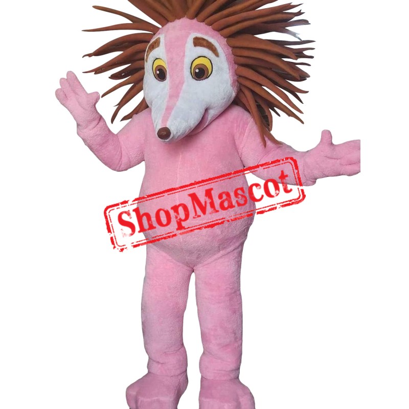 Pink Hedgehog Mascot Costume