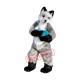Superb Friendly Grey Wolf Mascot Costume Superb Friendly Grey Wolf Mascot Costume