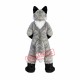 Superb Friendly Grey Wolf Mascot Costume Superb Friendly Grey Wolf Mascot Costume