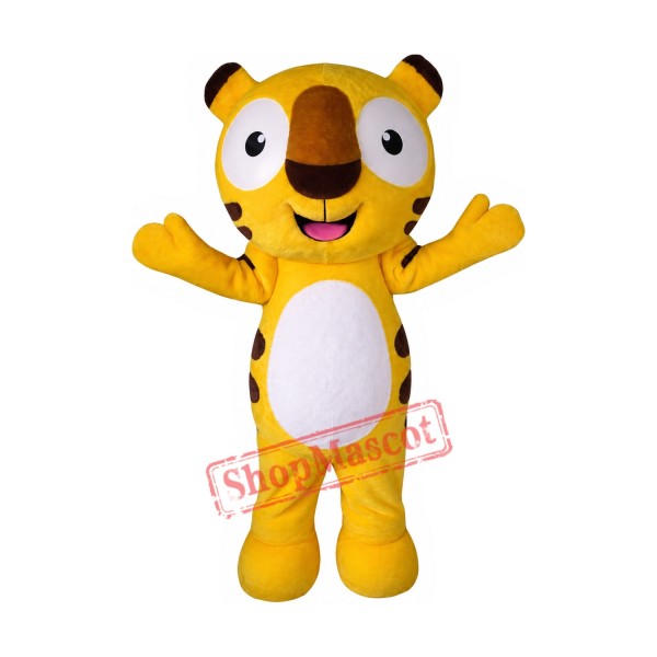 Affordable Happy Tiger Mascot Costume Affordable Happy Tiger Mascot Costume