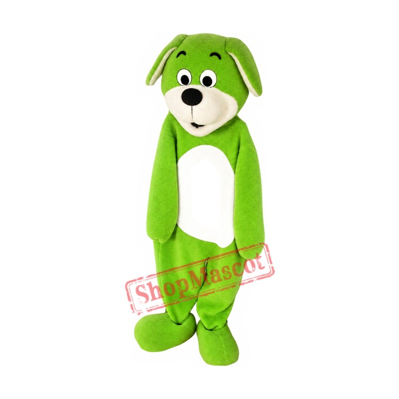 Lovely Green Dog Mascot Costume Lovely Green Dog Mascot Costume