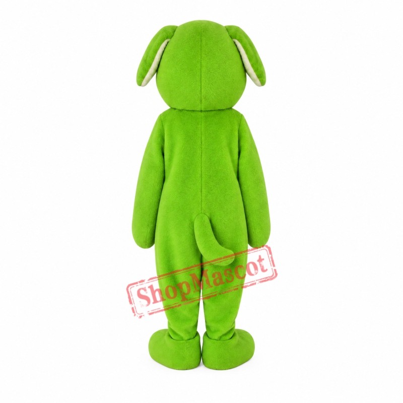 Lovely Green Dog Mascot Costume Lovely Green Dog Mascot Costume