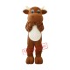 Lovely Brown Bull Mascot Costume Lovely Brown Bull Mascot Costume