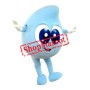 Happy Lightweight Blue Water Drop Mascot Costume