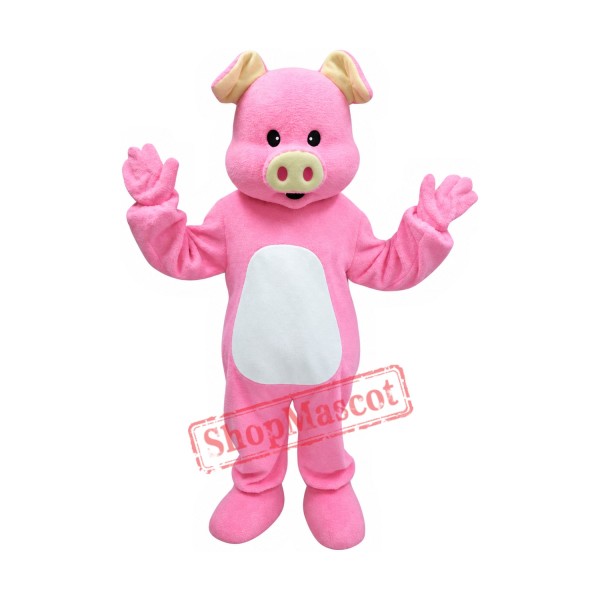 Superb Lovely Pink Pig Mascot Costume