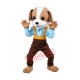 Lovely Brown & White Dog Mascot Costume Lovely Brown & White Dog Mascot Costume